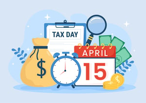 Tax Day Illustration