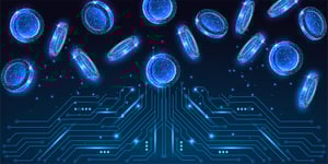 Digital currency and fintech innovation concept