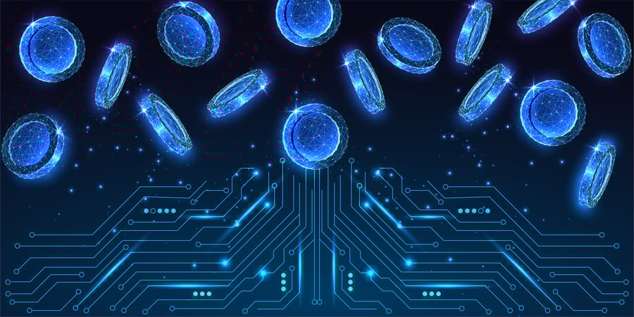 Digital currency and fintech innovation concept