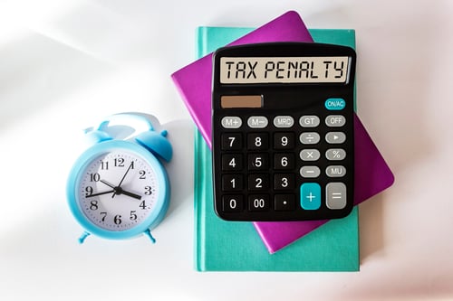 Calculator that reads Tax Penalty
